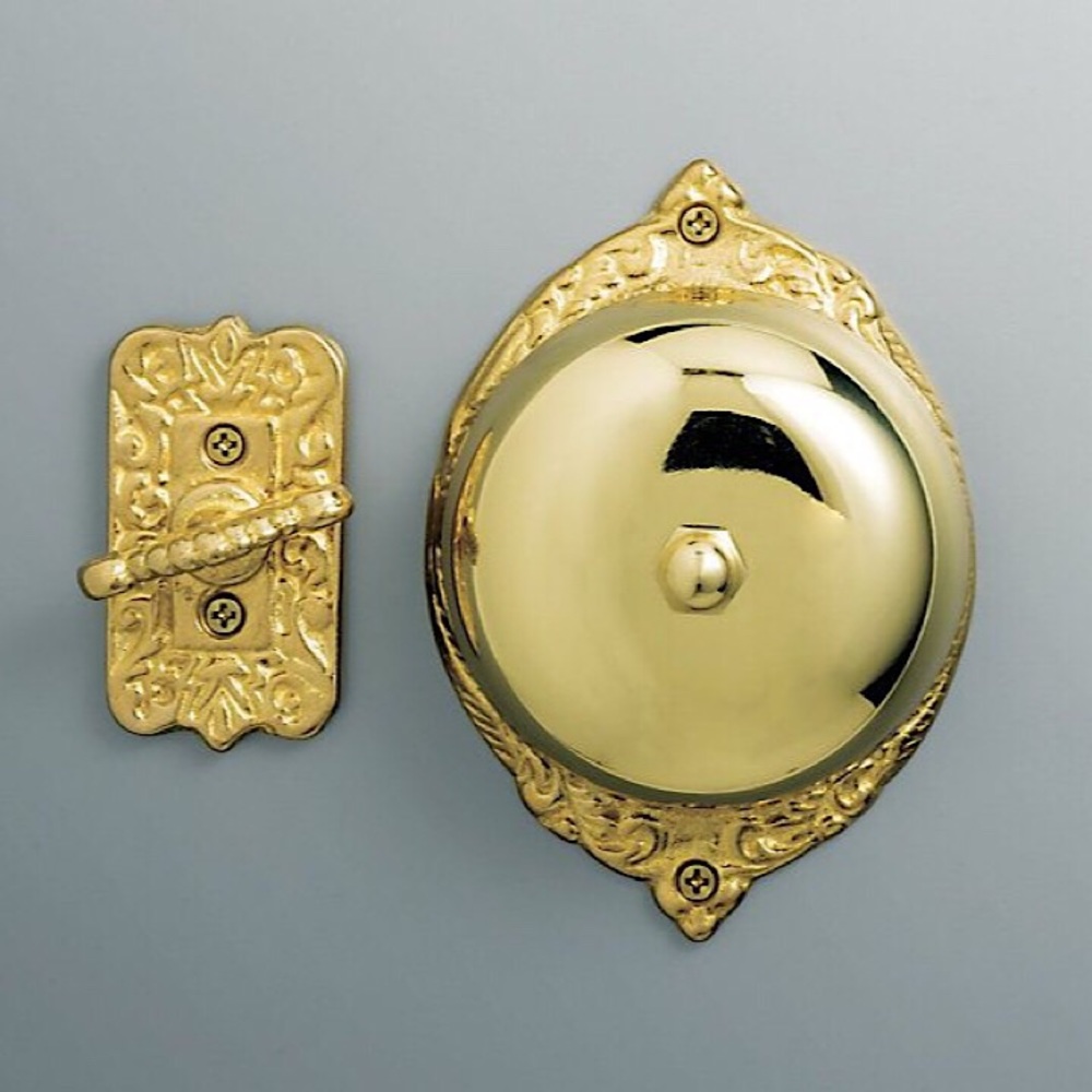 Restoration Hardware RH Twist Doorbell Brass